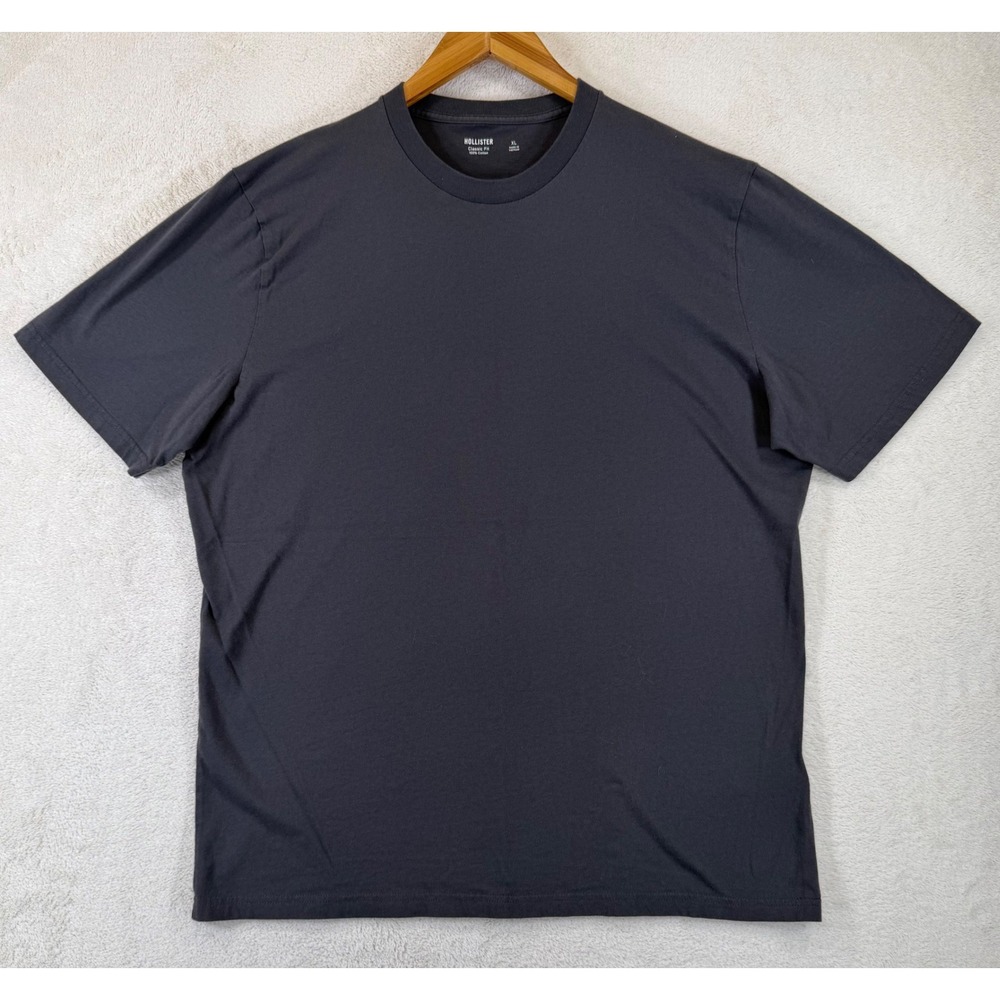 Hollister Mens XL Gray‎ Classic Fit Short Sleeve Crewneck 100% Cotton T-Shirt